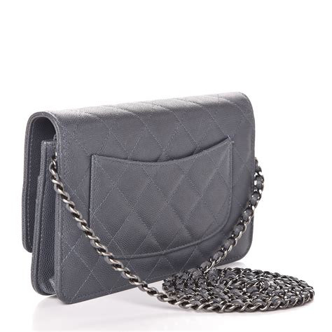 chanel woc grey caviar|Wallets on Chain .